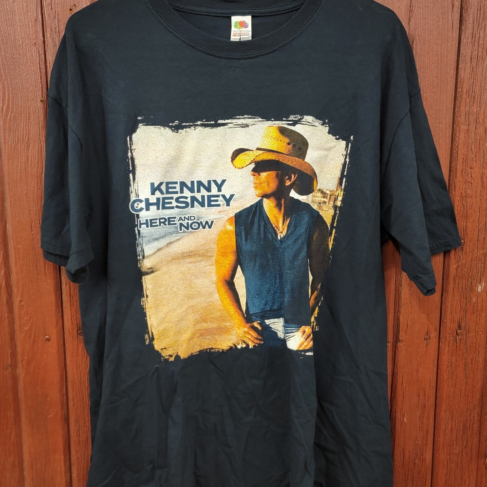 Kenny Chesney Here And Now Tour 2022 Concert Graphic T Shirt Size Large Men's